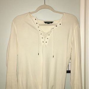 White long sleeve Ralph Lauren shirt